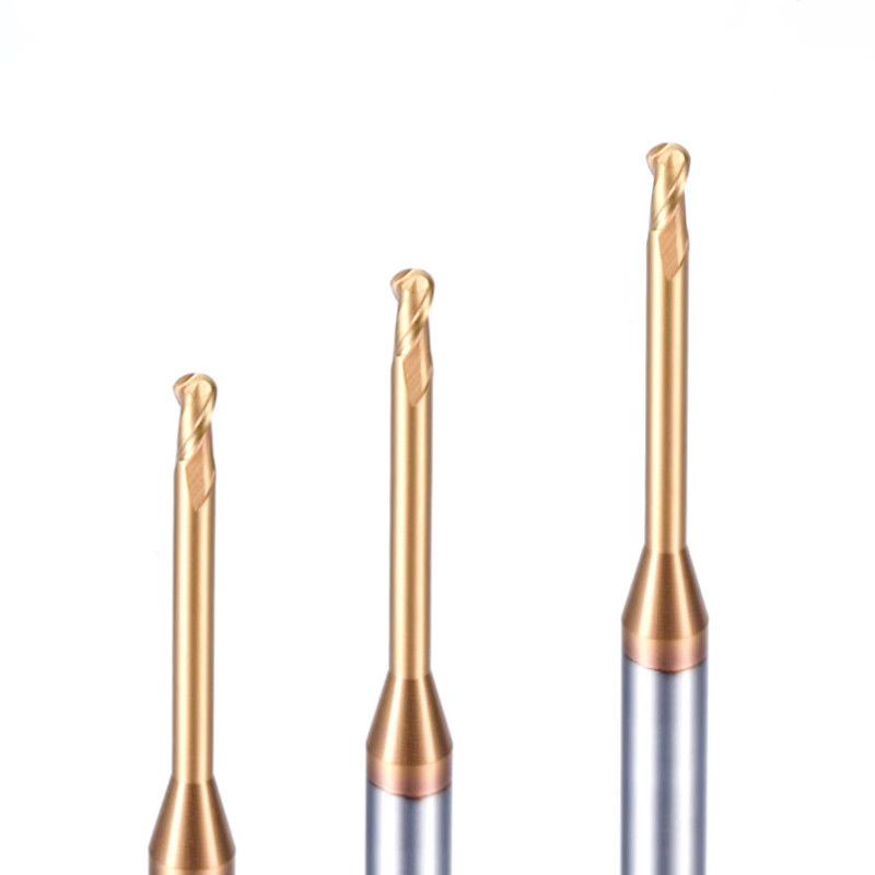 Mikro-Tiefe-Rohl-Langhals-Fräser, 0,1 mm Winkelradius Endmühlen