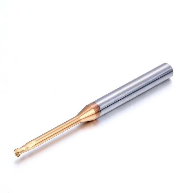 Mikro-Tiefe-Rohl-Langhals-Fräser, 0,1 mm Winkelradius Endmühlen