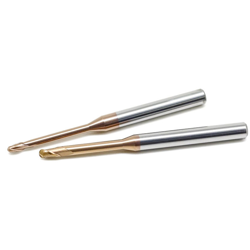 Mikro-Tiefe-Rohl-Langhals-Fräser, 0,1 mm Winkelradius Endmühlen