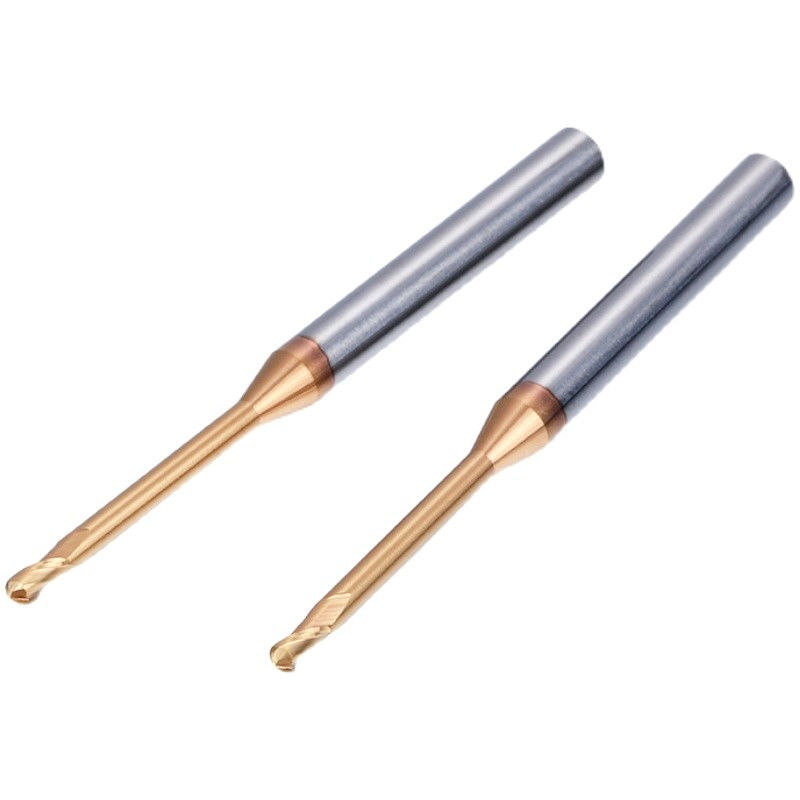 Mikro-Tiefe-Rohl-Langhals-Fräser, 0,1 mm Winkelradius Endmühlen