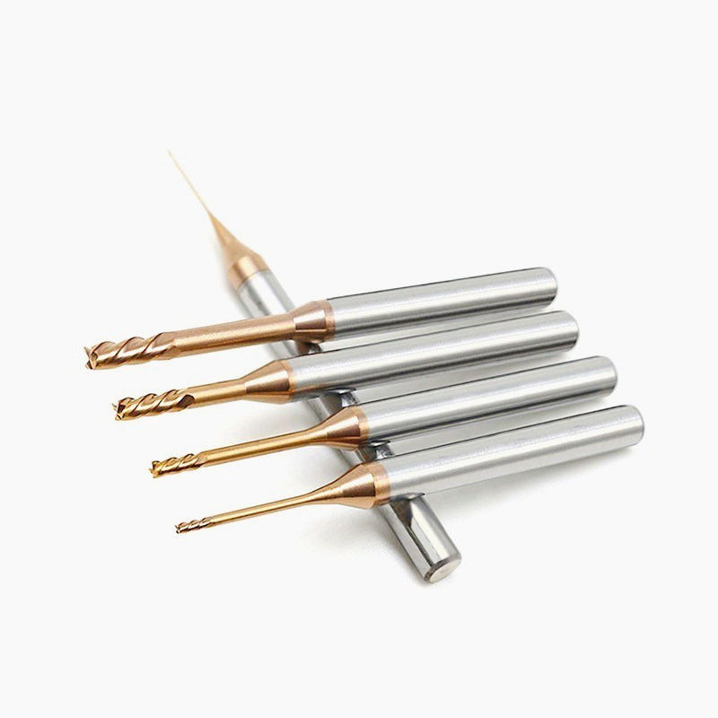 Mikro-Tiefe-Rohl-Langhals-Fräser, 0,1 mm Winkelradius Endmühlen
