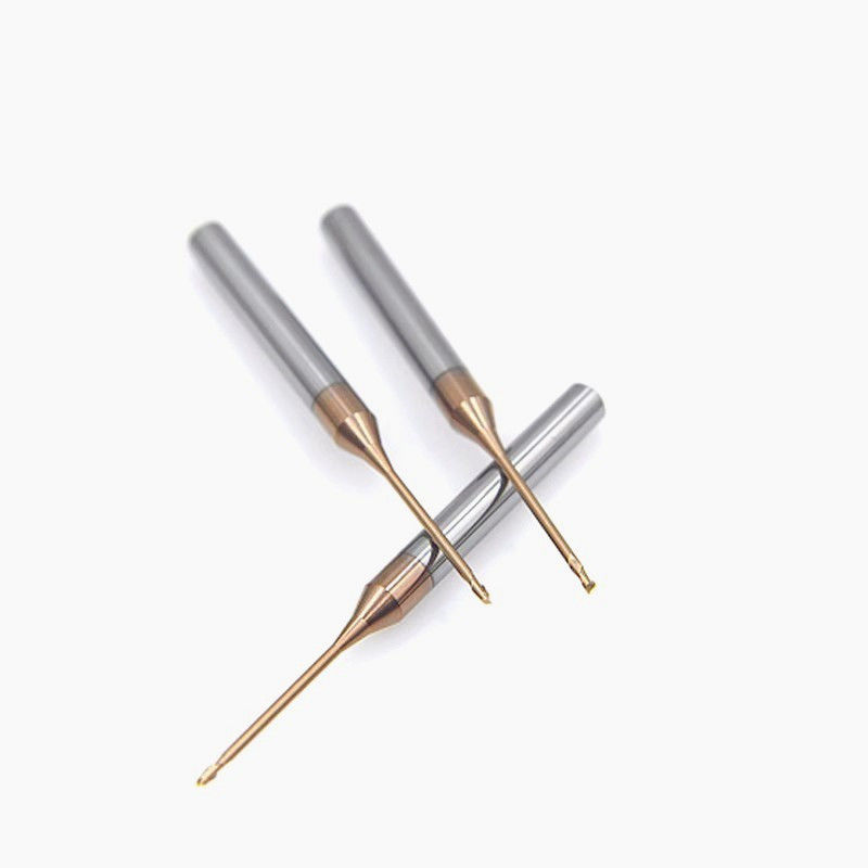 Mikro-Tiefe-Rohl-Langhals-Fräser, 0,1 mm Winkelradius Endmühlen