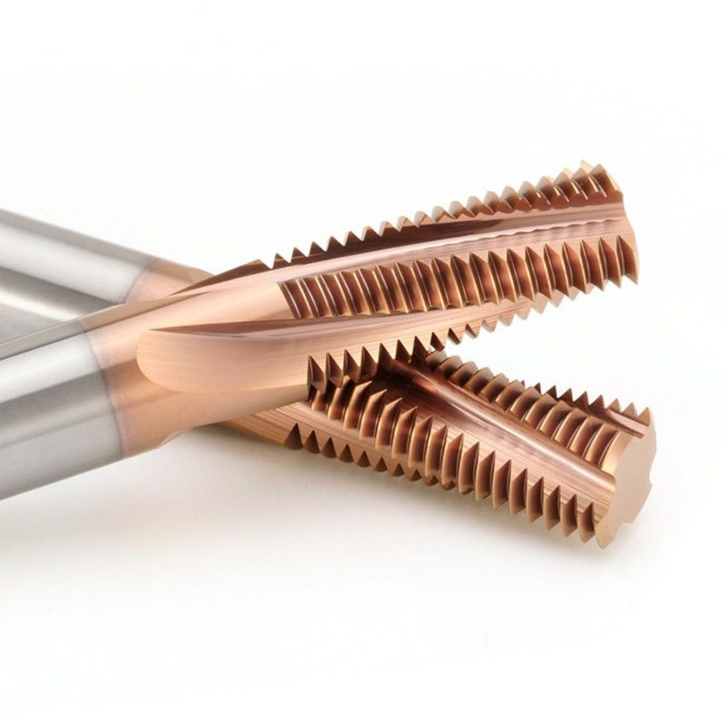 3/8-Karbid-Garn-Fräsmaschine BSPT RC 55 Grad mit Nano-Bronzbeschichtung