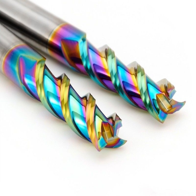 Aluminiumkarbid Endmühle DLC Spiegel Polnisch Nano Beschichtung 3 Flöten für CNC-Bearbeitung