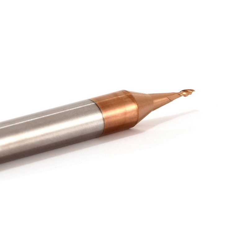 3 mm Schank Mikro Durchmesser Endmühle mit 0,1 mm Eckradius 50 mm Gesamtlänge