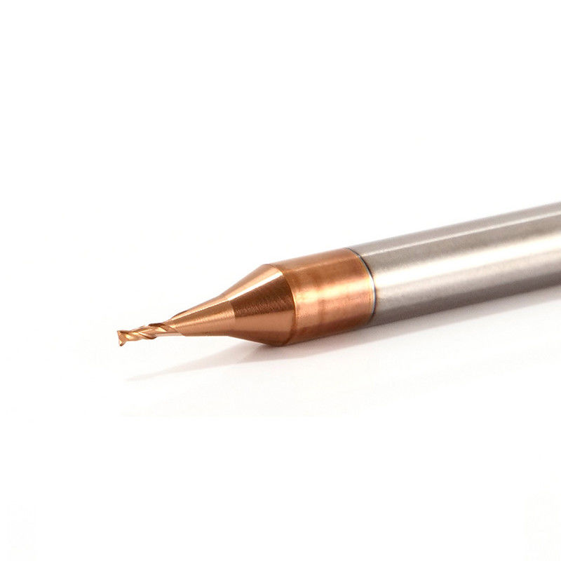 3 mm Schank Mikro Durchmesser Endmühle mit 0,1 mm Eckradius 50 mm Gesamtlänge
