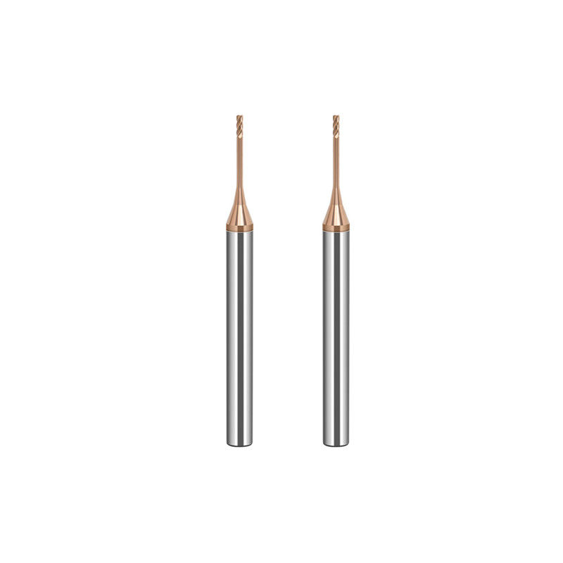 Wolfram Mikro Durchmesser Endmühle mit 0,2 mm Schneidkante 2,5 mm Flötenlänge