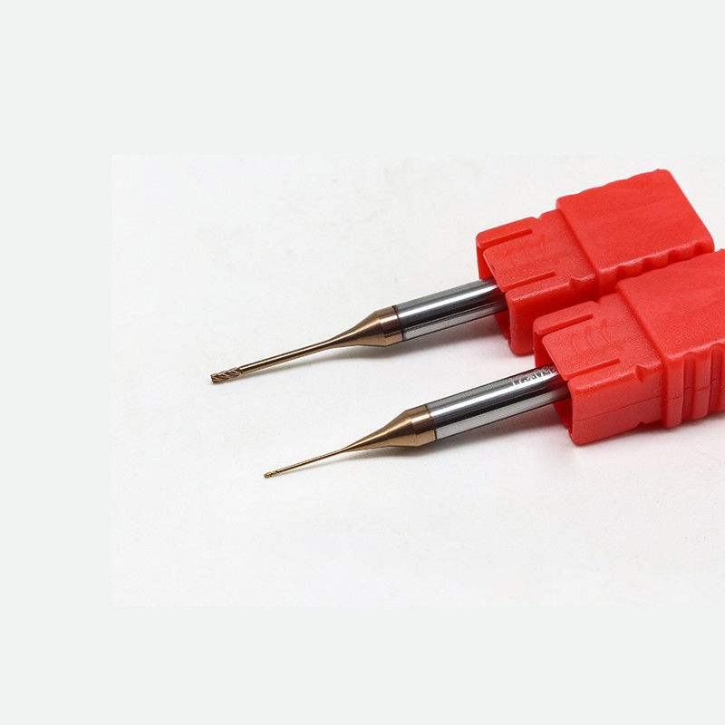 Wolfram Mikro Durchmesser Endmühle mit 0,2 mm Schneidkante 2,5 mm Flötenlänge