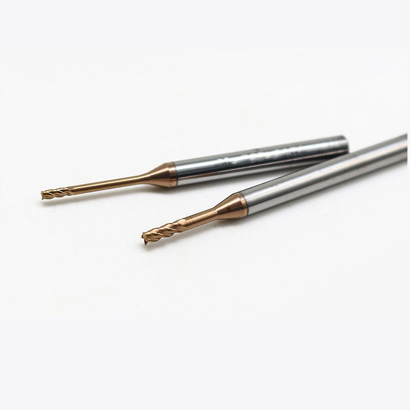 Wolfram Mikro Durchmesser Endmühle mit 0,2 mm Schneidkante 2,5 mm Flötenlänge