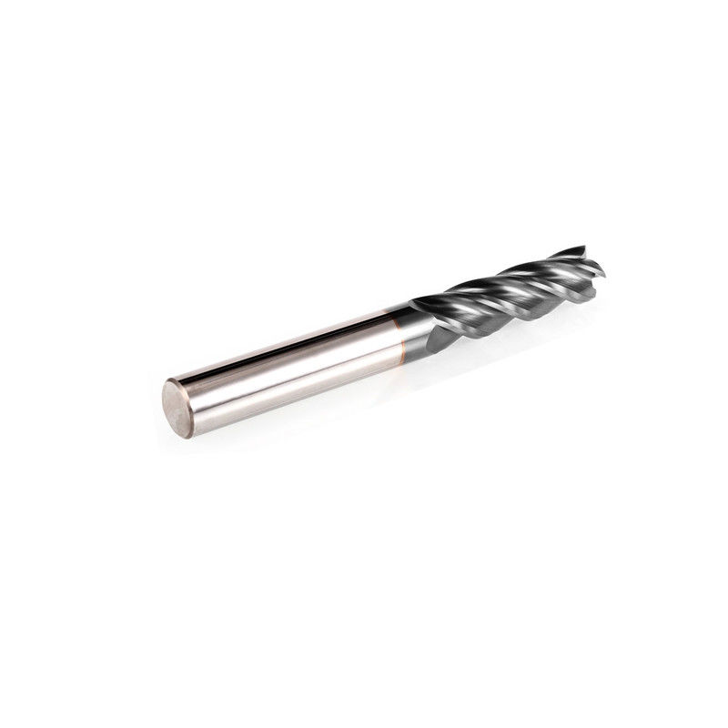 Massivkarbid Mikro Durchmesser Endmühle 4 Flöten HRC 58 Grad Für Fräswerkzeuge